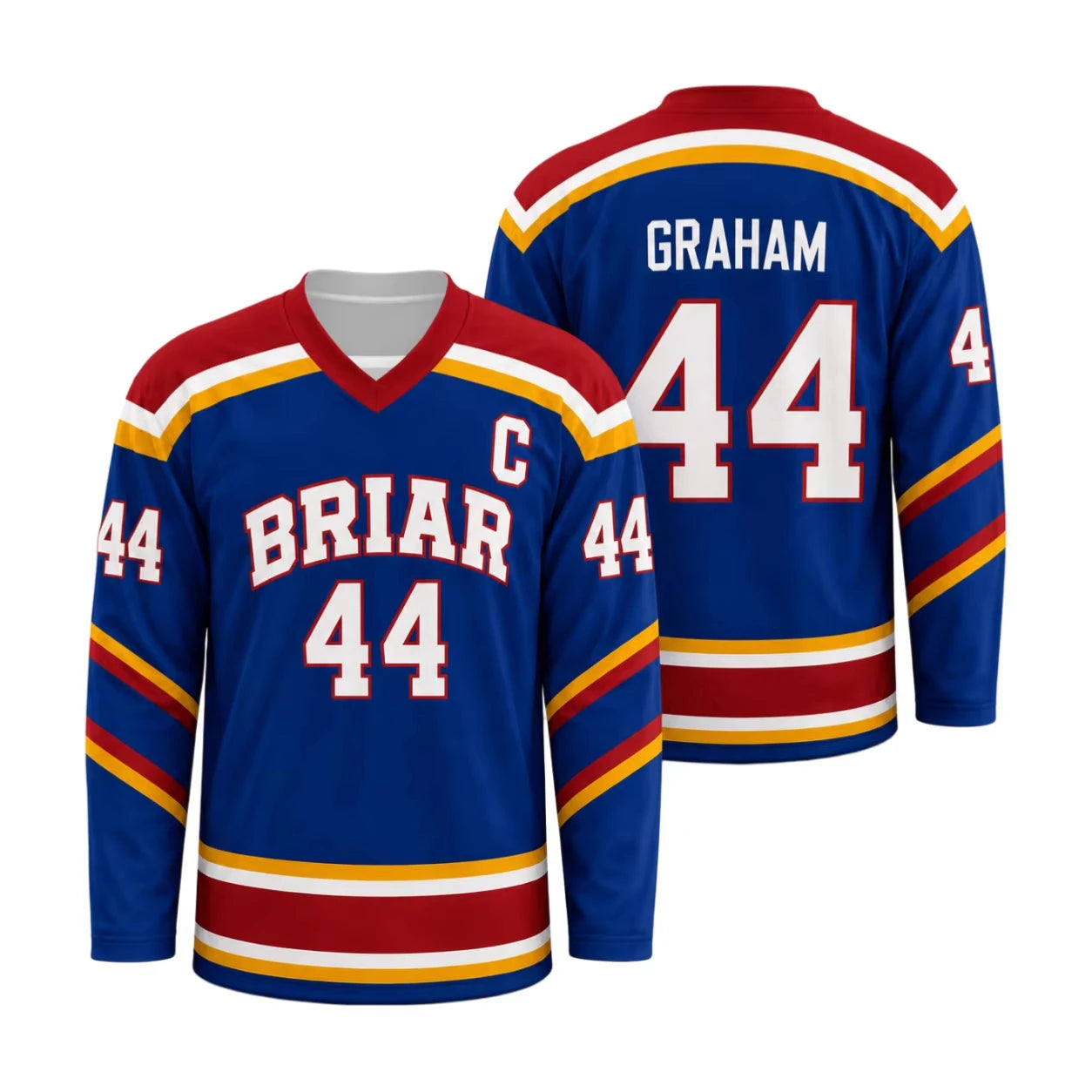 Briar University Number Graphic Long Sleeve Jersey For Sports Outfits