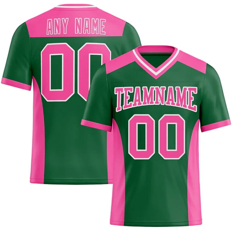 Number Print Football Short Sleeve Jersey For Sports Outfits