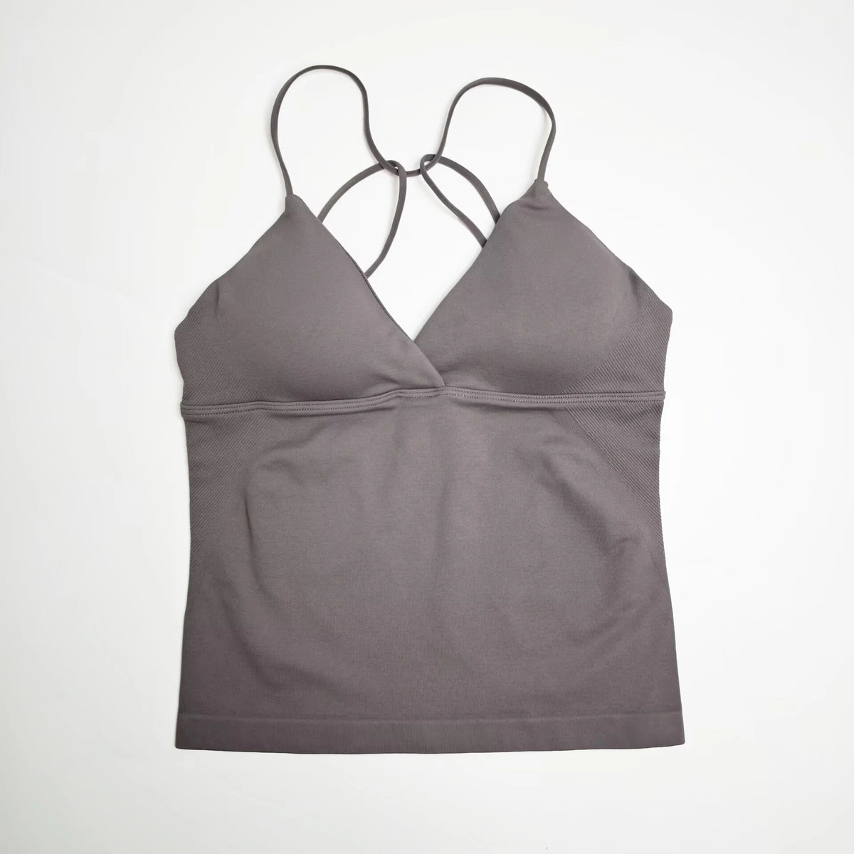 Women's Twist Front Thin Strap Tank Top For Workout Outfits