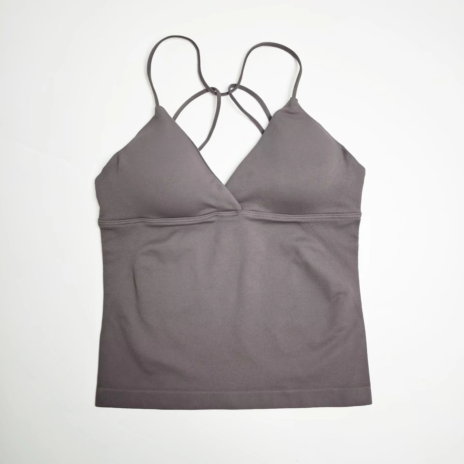 Women's Twist Front Thin Strap Tank Top For Workout Outfits