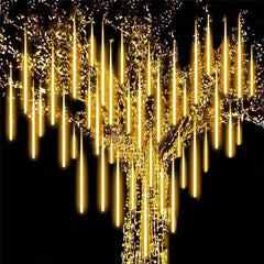 Solar LED Meteor Shower Rain Lights Holiday String Lights Waterproof Garden Light 8 Tubes 144 Leds Christmas Wedding Decoration