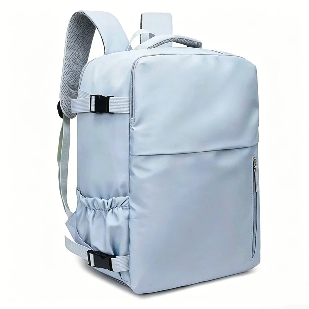 Travel Backpack with Rectangular Shape and Full Opening for Short Trips