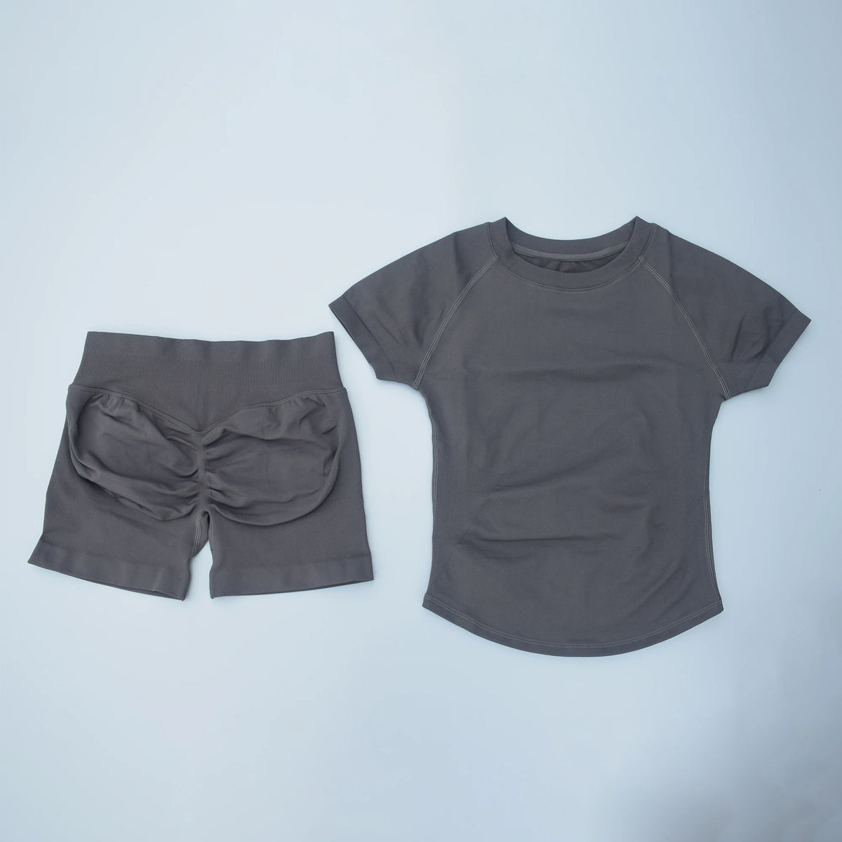 Women's Tee And Shorts Yoga Set For Workout Outfits
