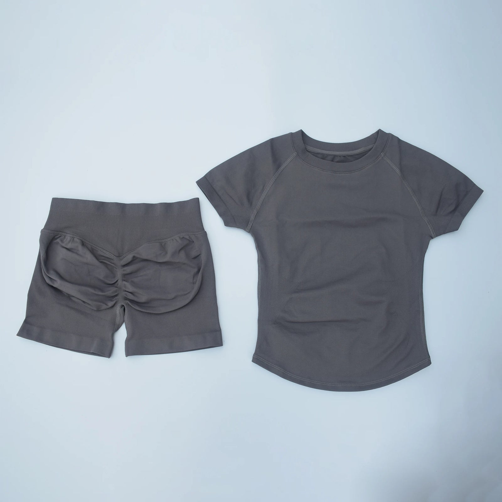 Women's Tee And Shorts Yoga Set For Workout Outfits