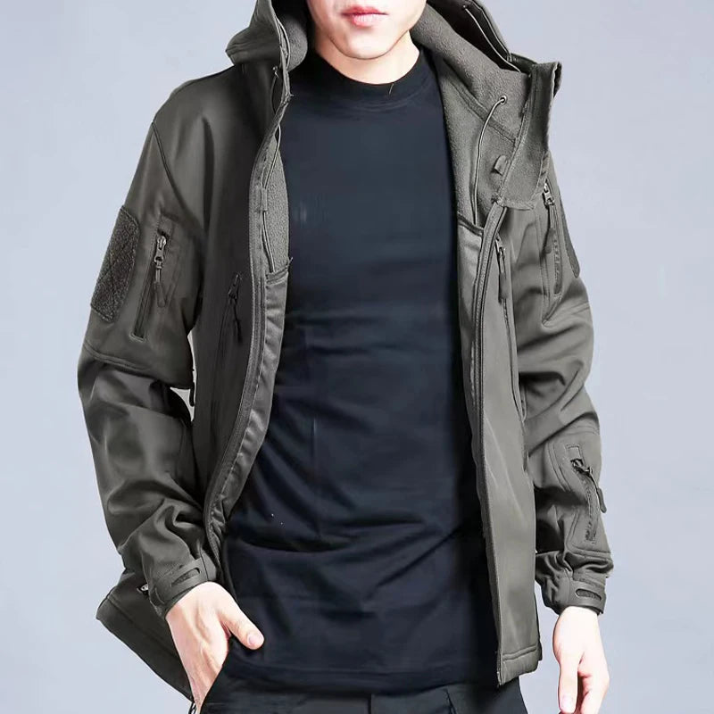 Men's Zip-Front Softshell Jacket