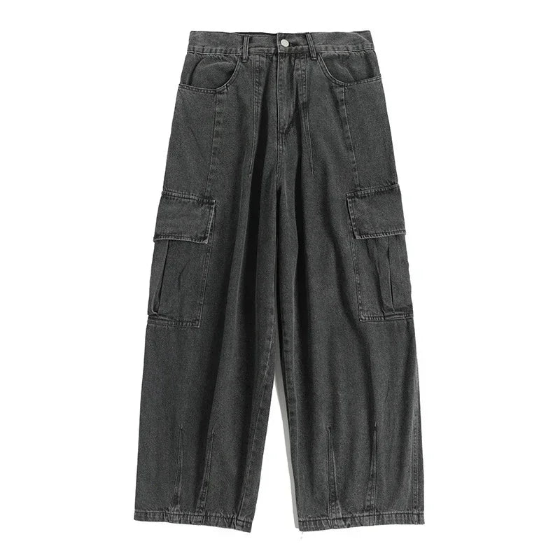 Men's Wide Leg Denim Jeans for Casual Everyday Wear