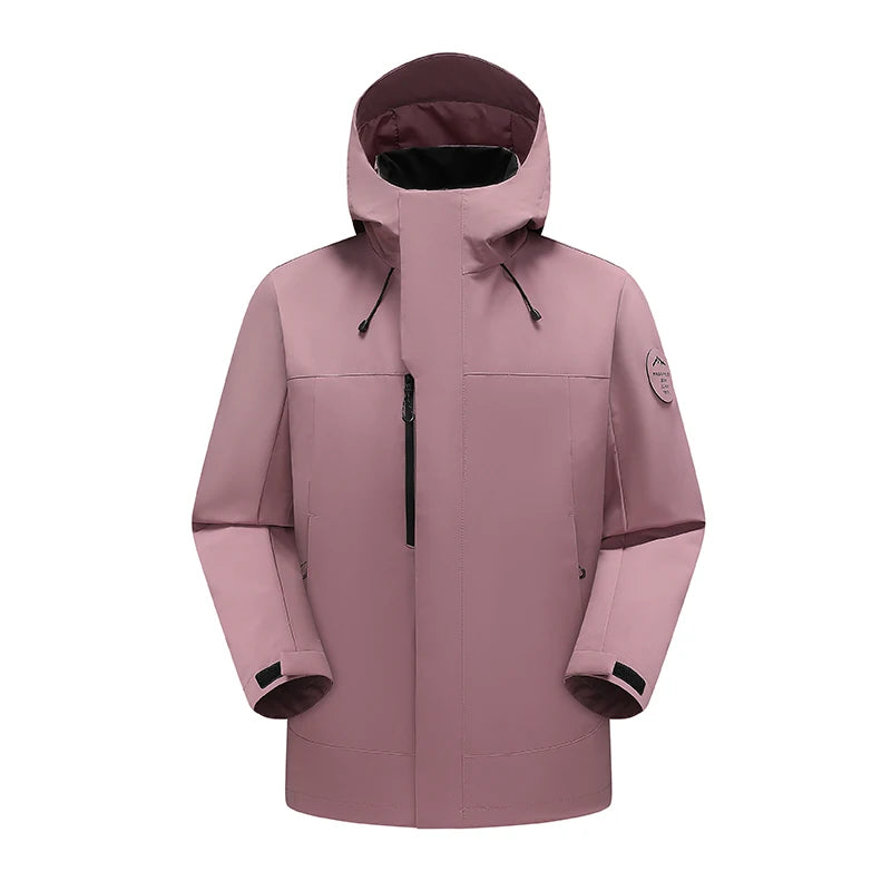 Unisex Waterproof Oil-Resistant Hiking Jacket for Trekking