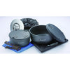 Camping Cookware Set - Slip Resistant, Shock Resistant Corrosion Resistant, and Multi-Functional Cookware