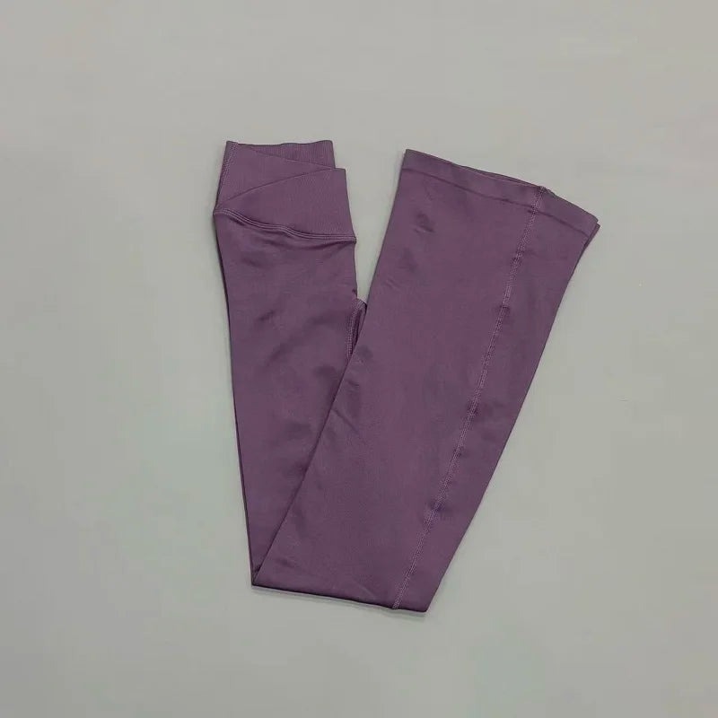 Women's Scrunch Flared Leggings For Workout Outfits And Layering