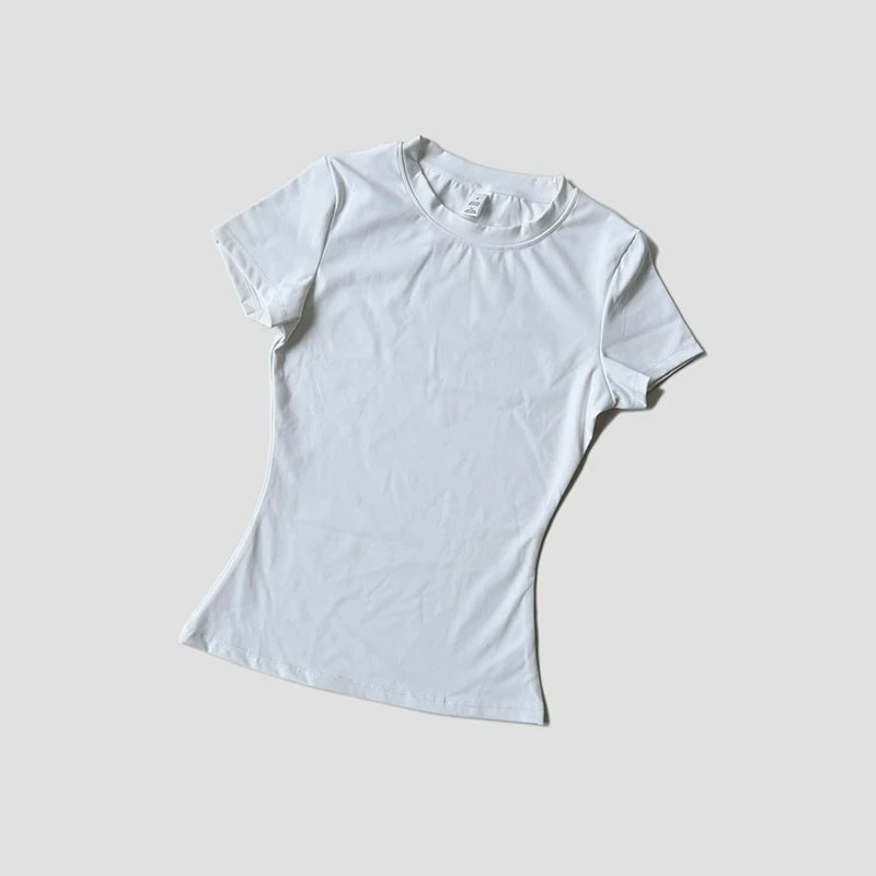 Women’s Seamless Short Sleeve Yoga Top – Fitness & Running Activewear