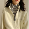 Korean Warm Fleece Hoodies Women Casual Kpop Fashion Plus Velevt Sweatshirt Top Autumn Winter