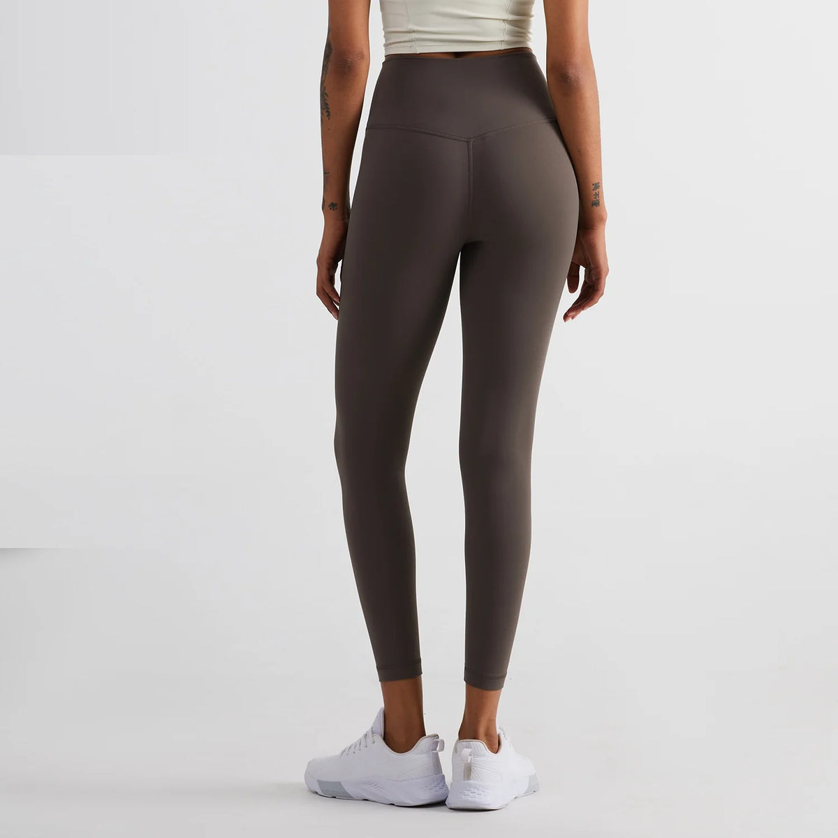 Women's Back Pocket Capri Leggings For Workout Outfits
