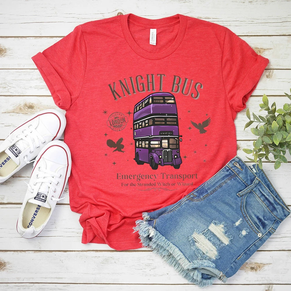 Knight Bus Graphic Crewneck T-Shirt