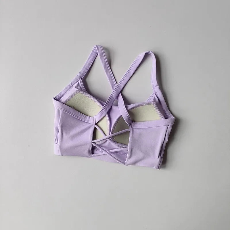 Women's Lace Up Back Sports Bra