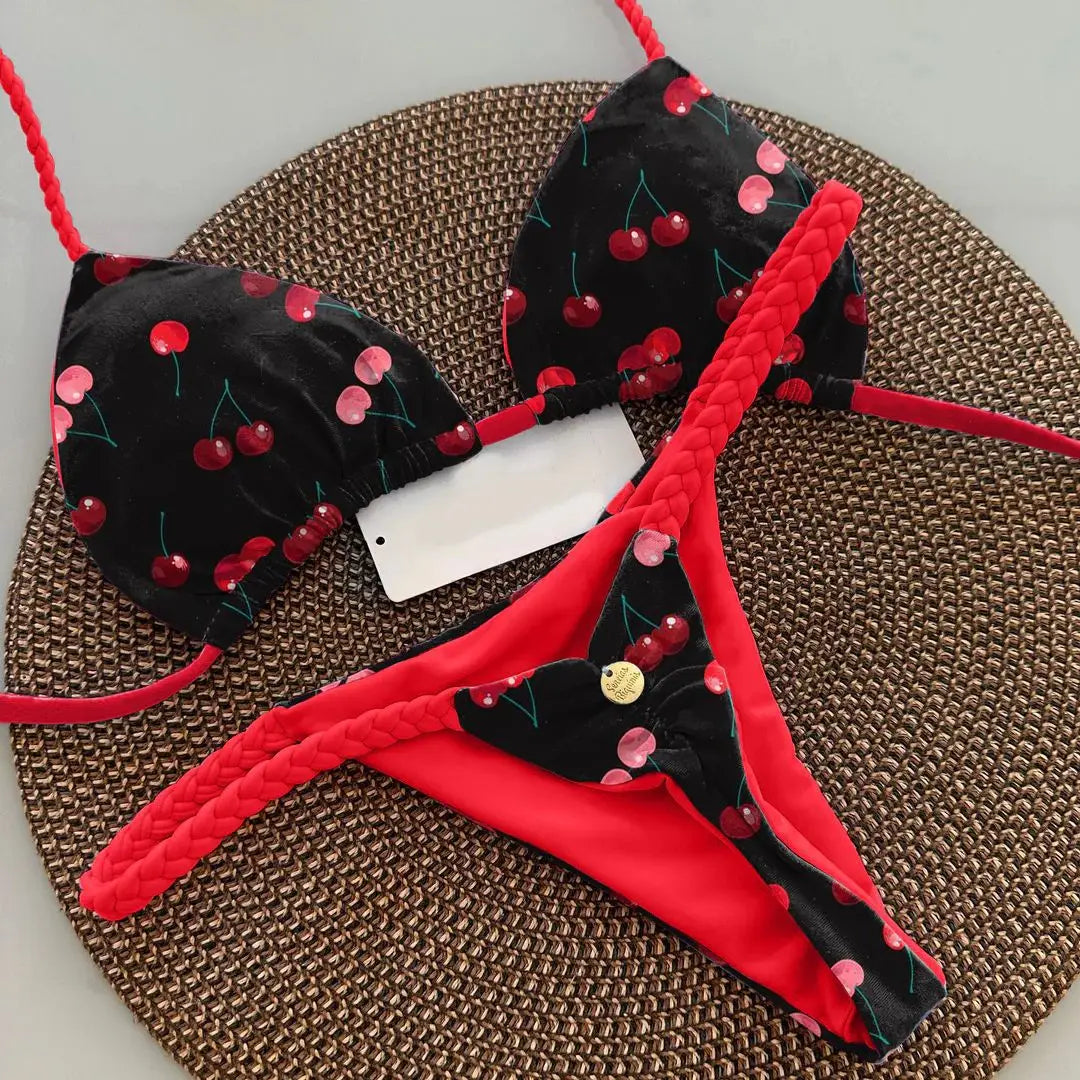 Printed String Bikini