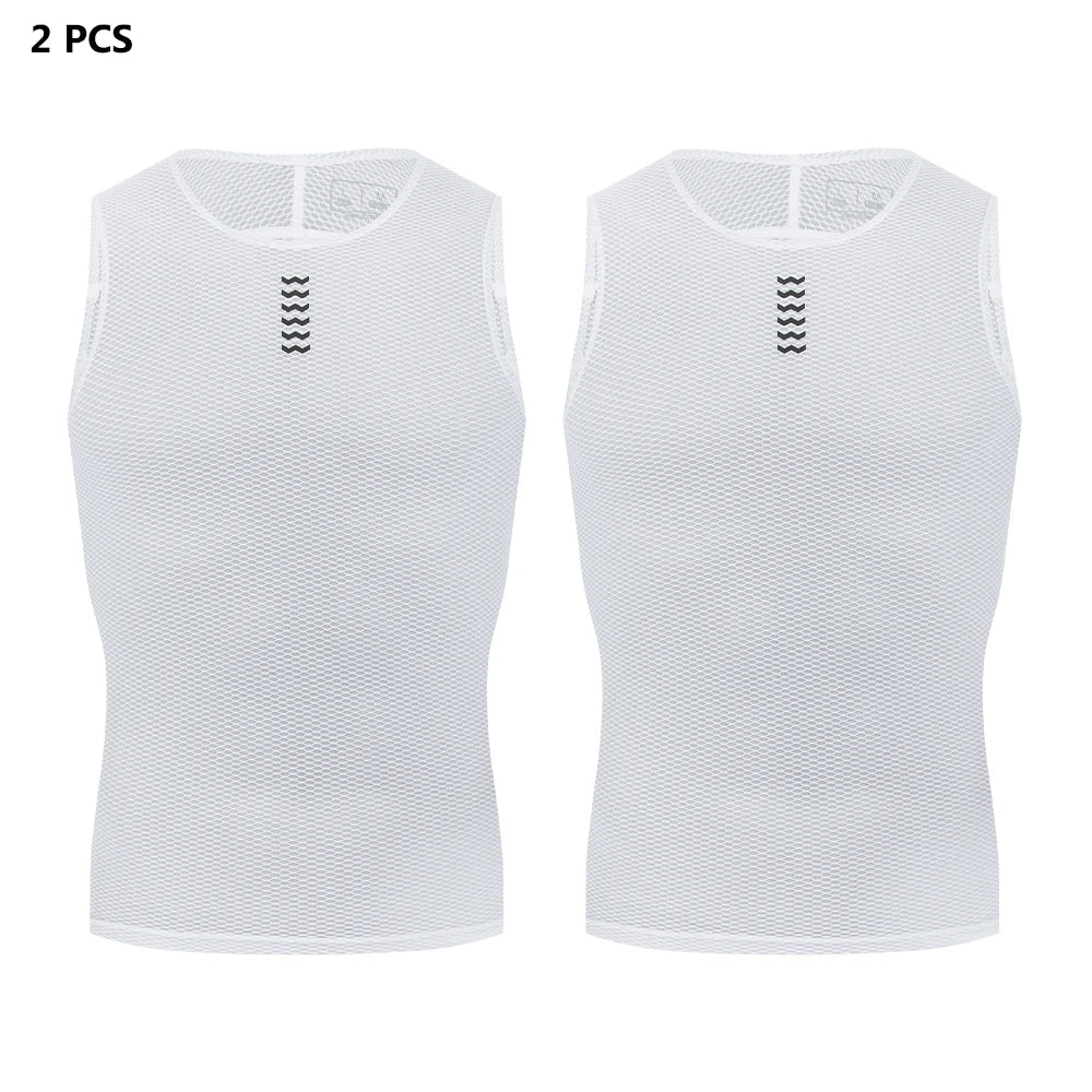 Sleeveless Crew Neck Cycling Base Layer Tank Top