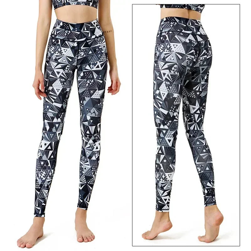 Women's Printed High-Waist Workout Leggings