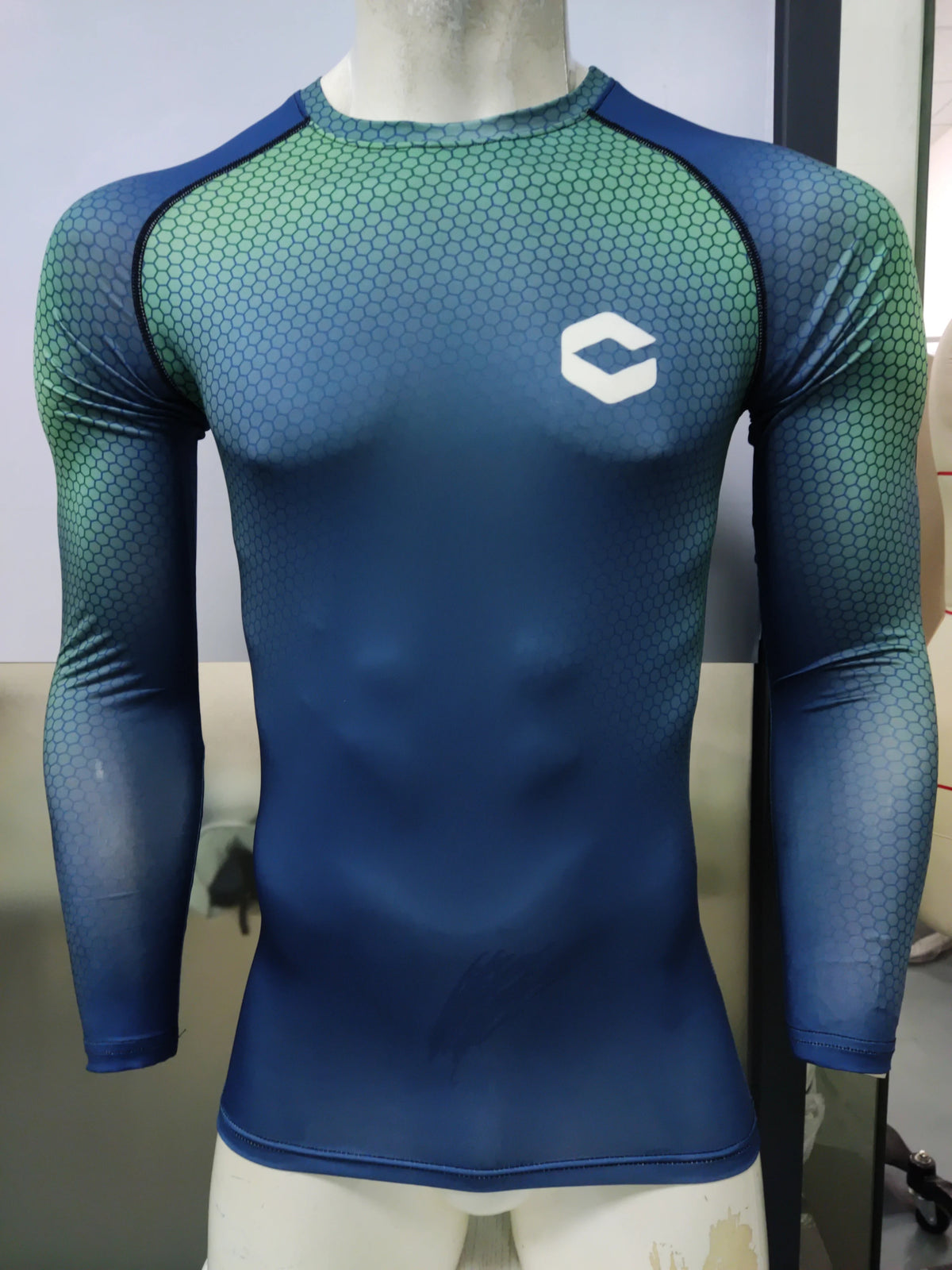Graphic Compression Long Sleeve Rash Guard For Sports Outfits