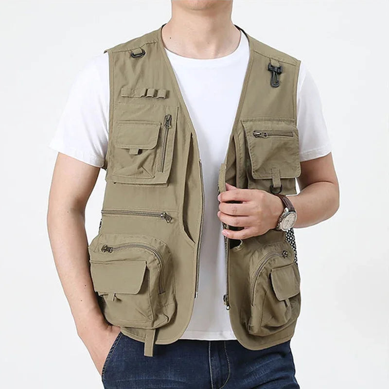 Men's Multi-Pocket Mesh Outdoor Vest