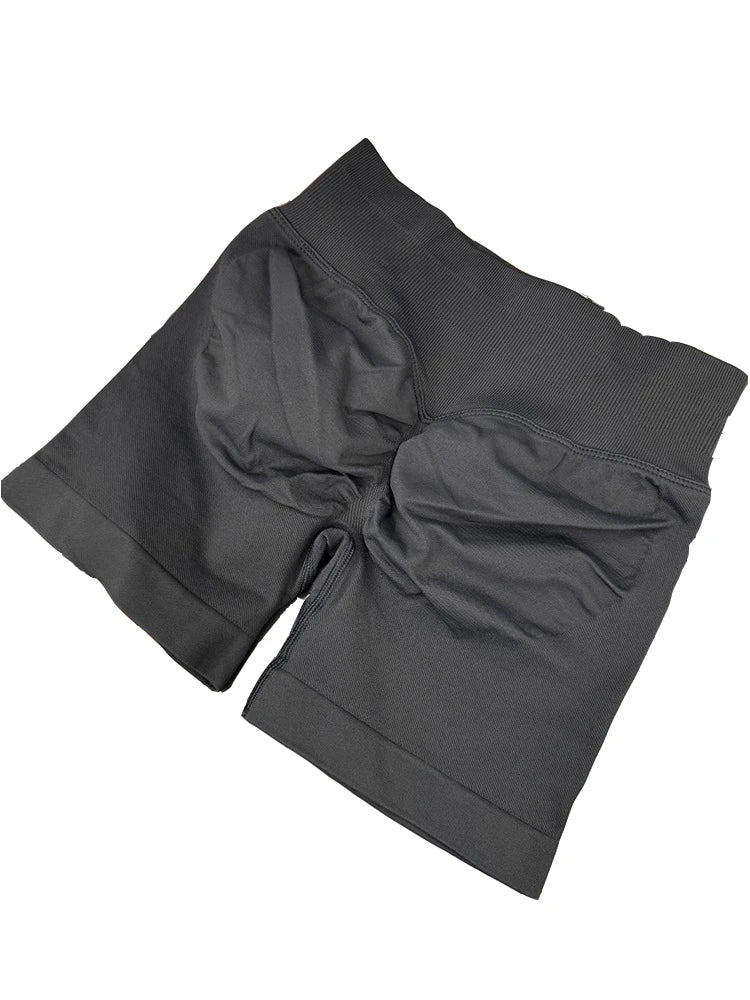 Women's Scrunch Back Nylon Blend Shorts for Yoga and Gym Training