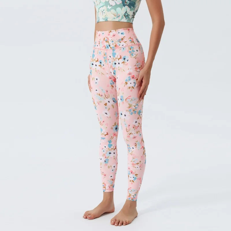 Women's Printed High-Waist Workout Leggings