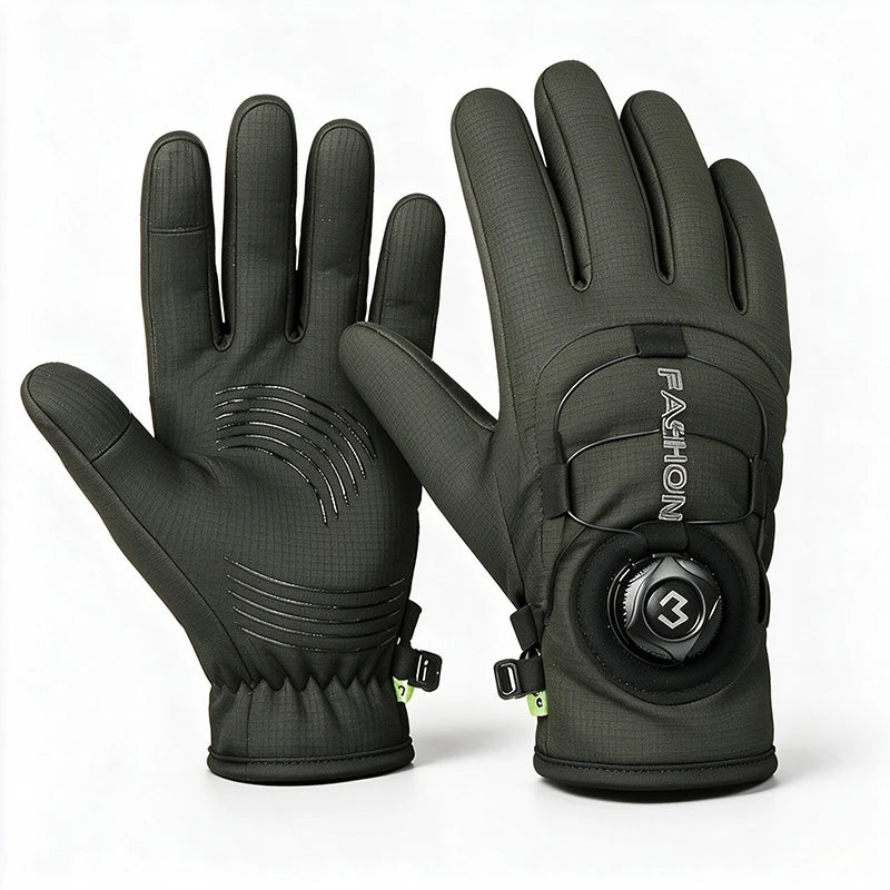 Full Finger Cycling Gloves with Adjustable Wrist Closure