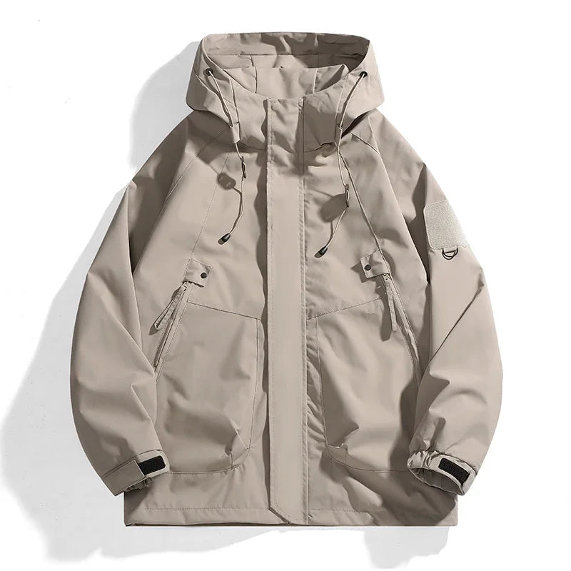 Hooded Colorblock Outdoor Jacket