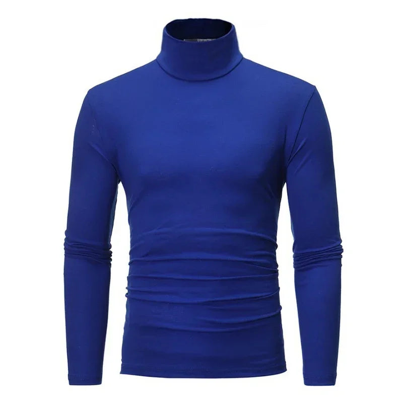 Men's Fitted Turtleneck Long Sleeve Sweater