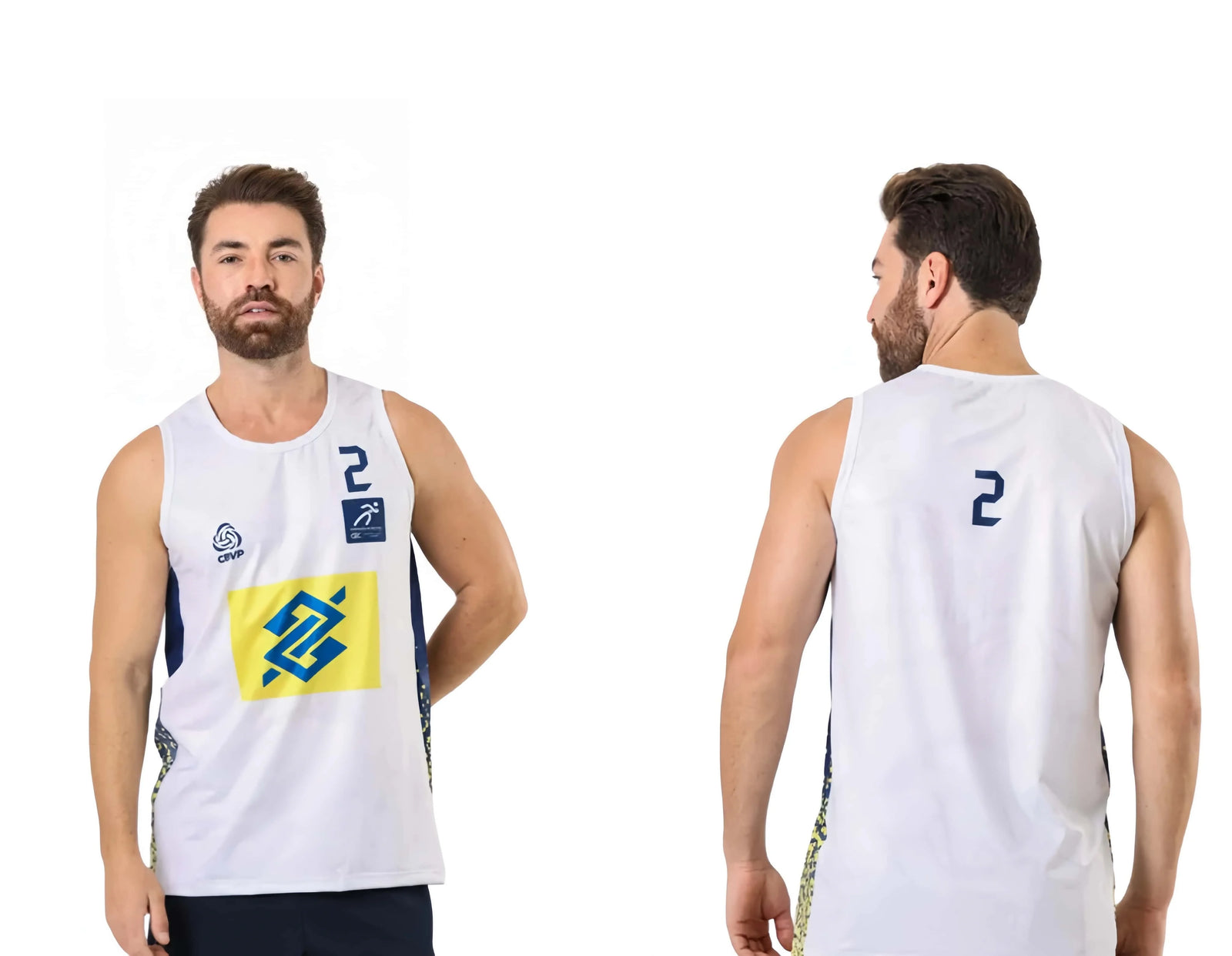 Number Two Volleyball Sleeveless Tank Top For Sports Outfits
