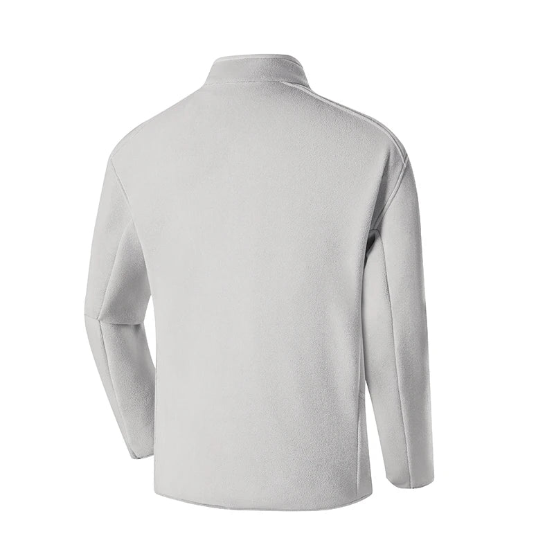 Long Sleeve Full Zip Fleece Outdoor Jacket with Pockets