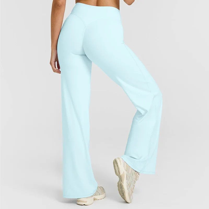 Women's Scrunch Flared Leggings For Workout Outfits And Layering
