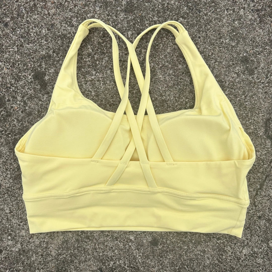 Women's Thin Strap Cross Back Sports Bra
