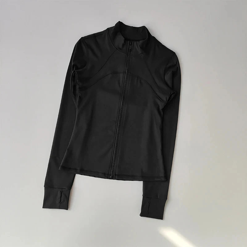 Women's Zip-Front Long Sleeve Yoga Jacket