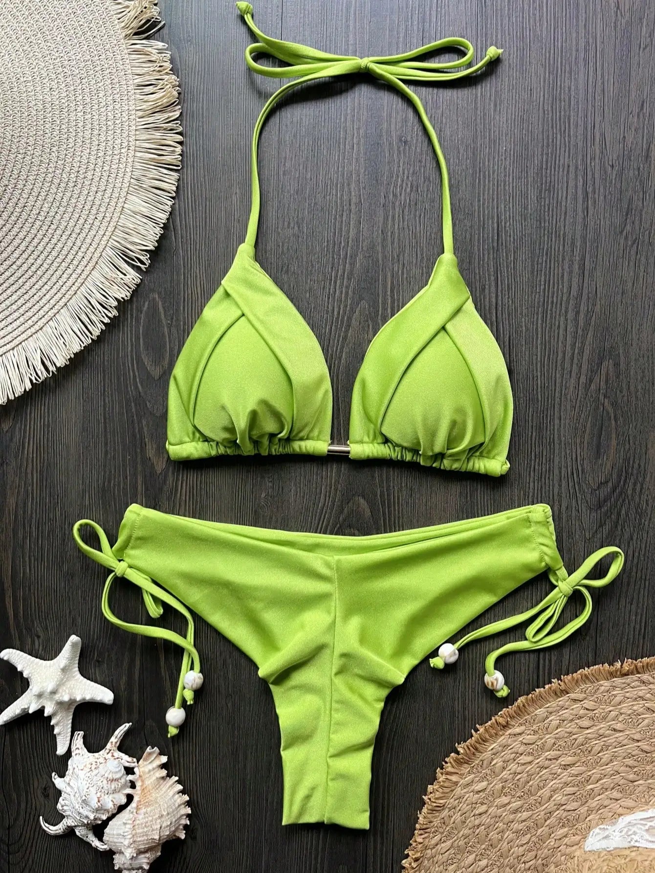 Solid Triangle Bikini