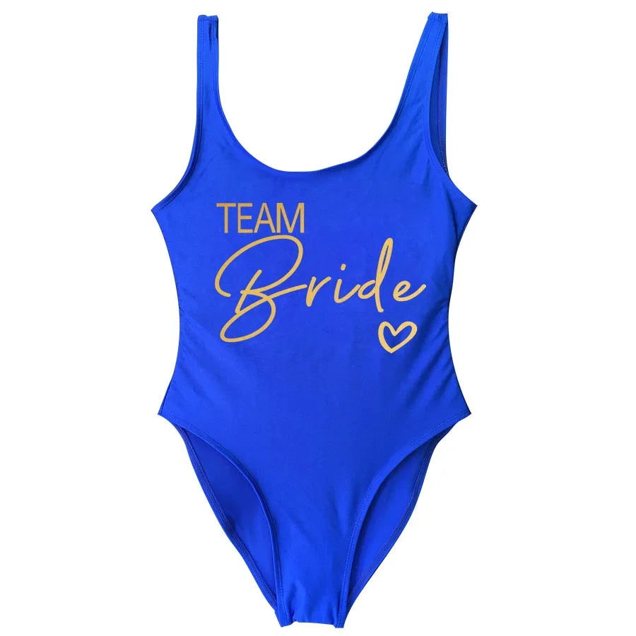 Team Bride One-Piece Swimsuit