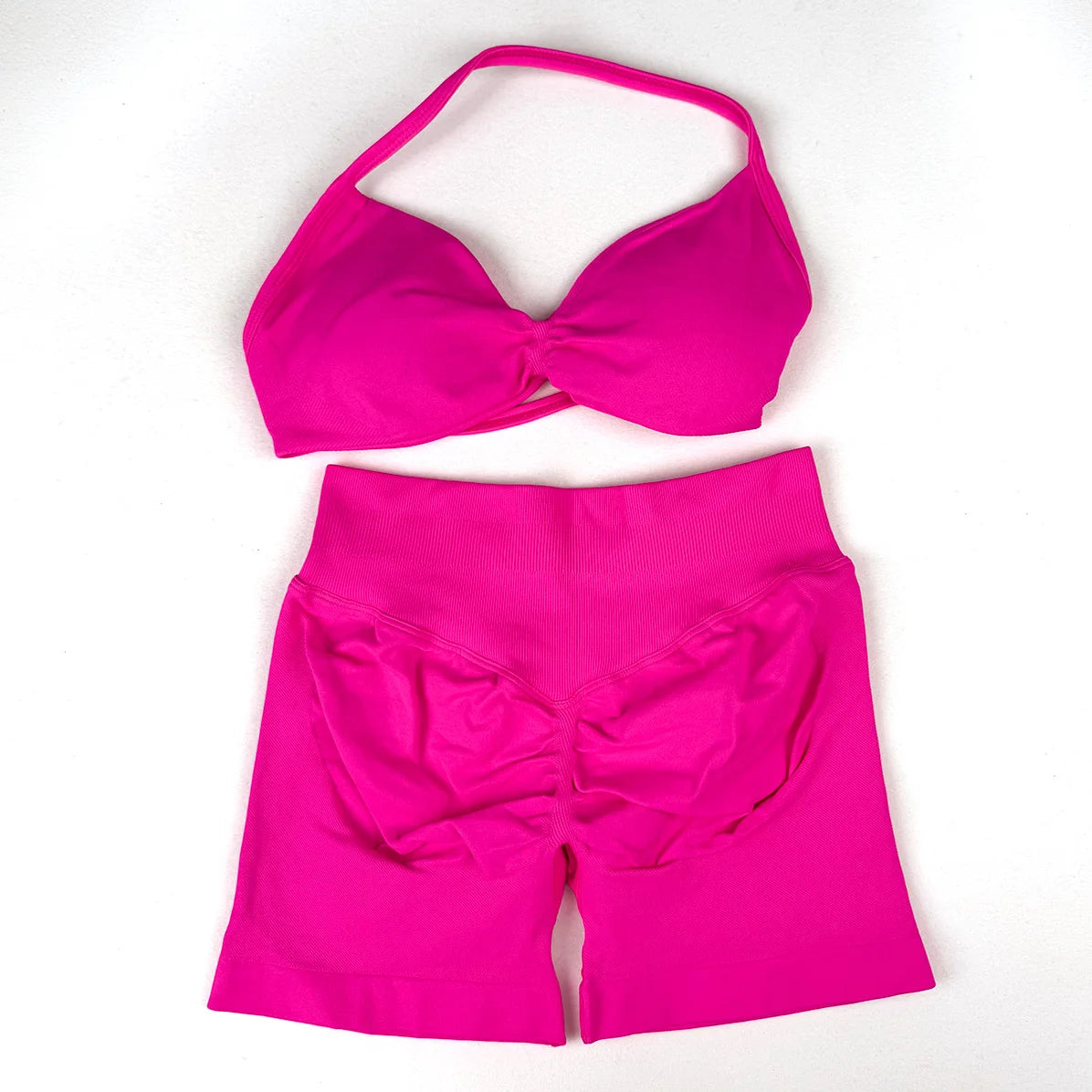 Women's Halter Bra And Variable Bottoms Yoga Set
