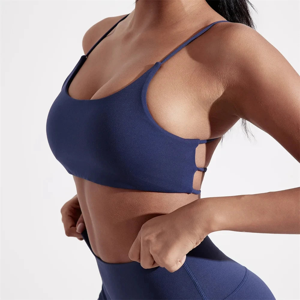 Women's Multi Strap Cross Back Sports Bra