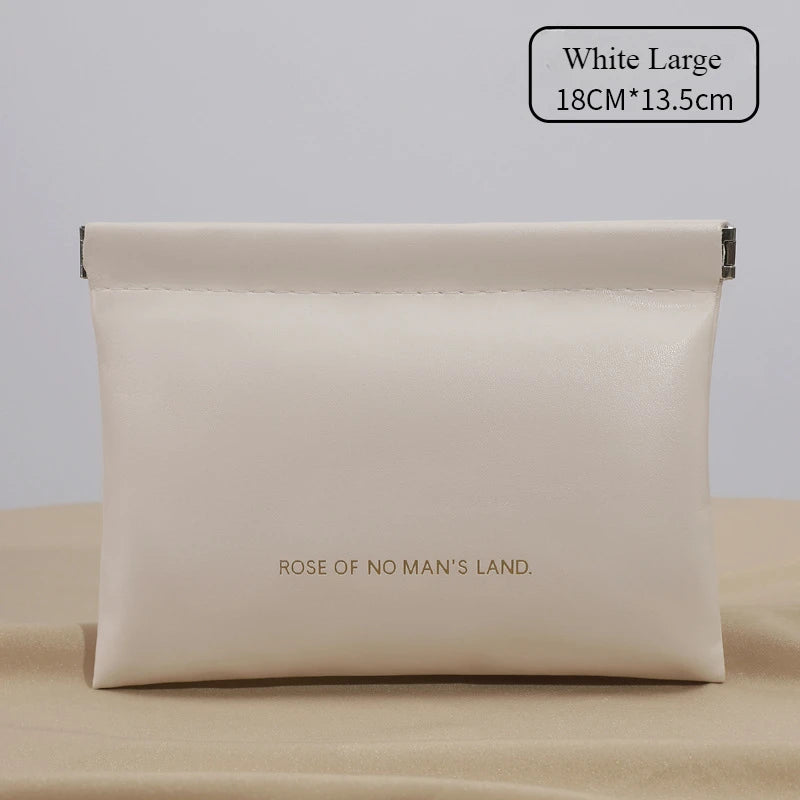 Mini Squeeze Closure Coin Pouch with Plain Exterior