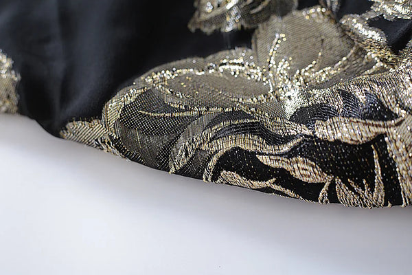 Woman Blouse Bright Silk Fashion Splicing Chiffon Single Breasted Embroidery Layered Slim Tops