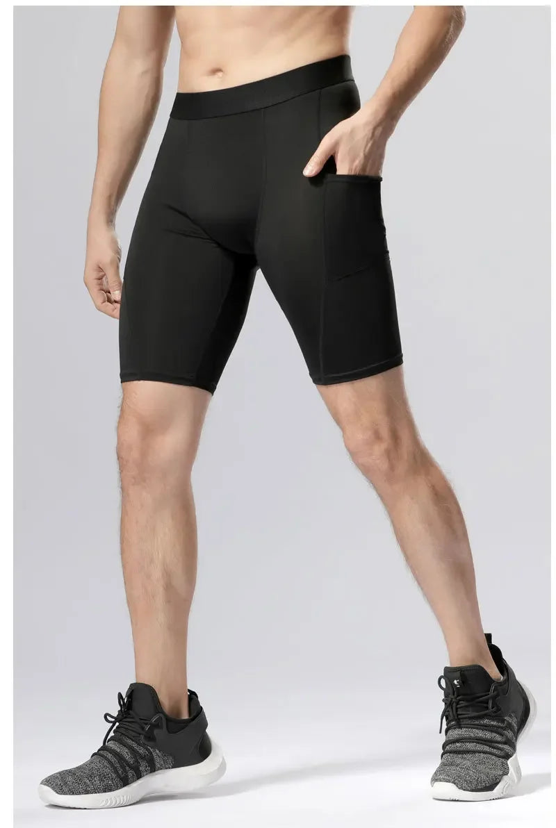 Men's Pocket Training Shorts for Gym and Running