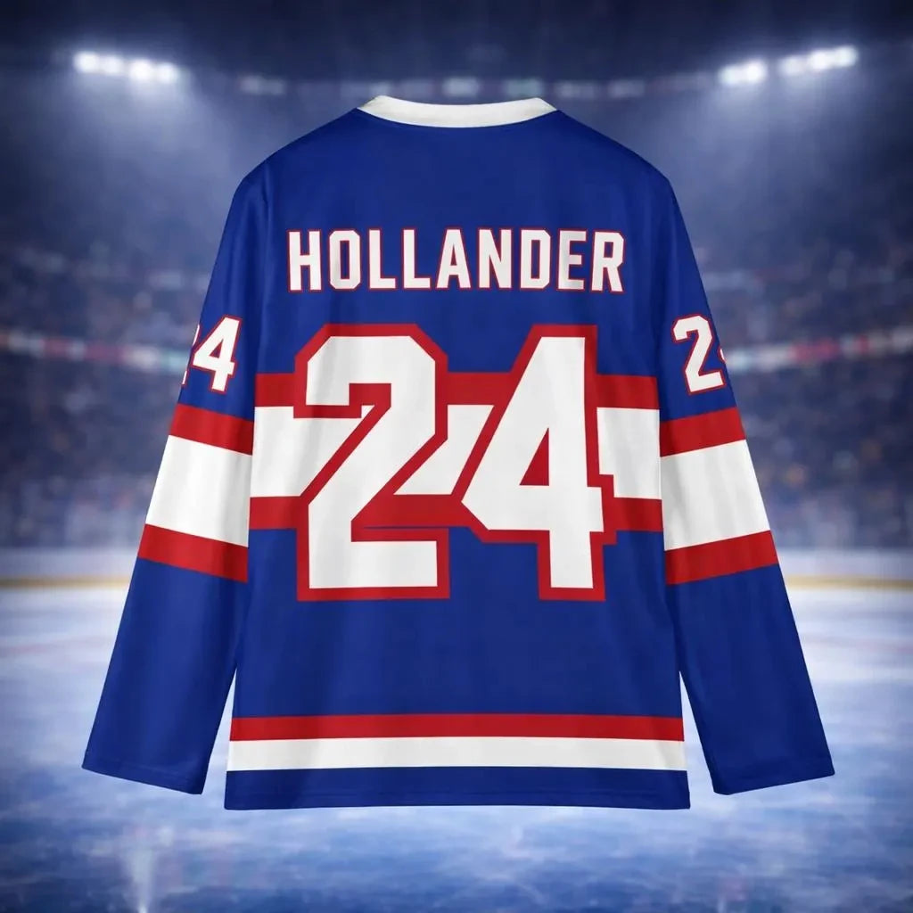 Rivalry Player Number Graphic Long Sleeve Jersey For Sports Outfits
