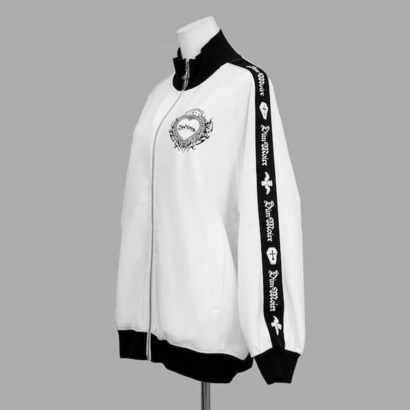 Graphic Long Sleeve Full Zip Casual Hoodie for Layering