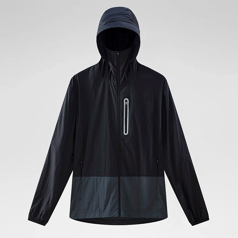 Hooded Half-Zip Outdoor Windbreaker