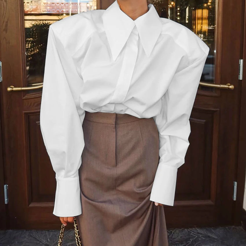 Women's Collared Long Sleeve Shirt