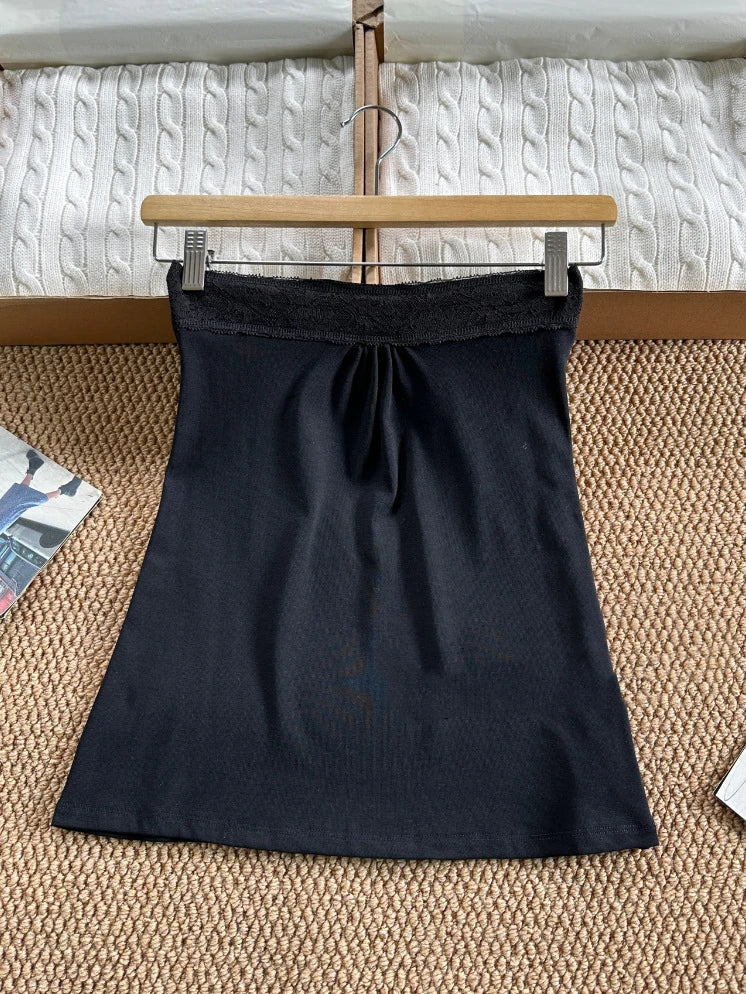 Women's Cotton Camisole and Bandeau Tops with Lace and Ruched Style Options