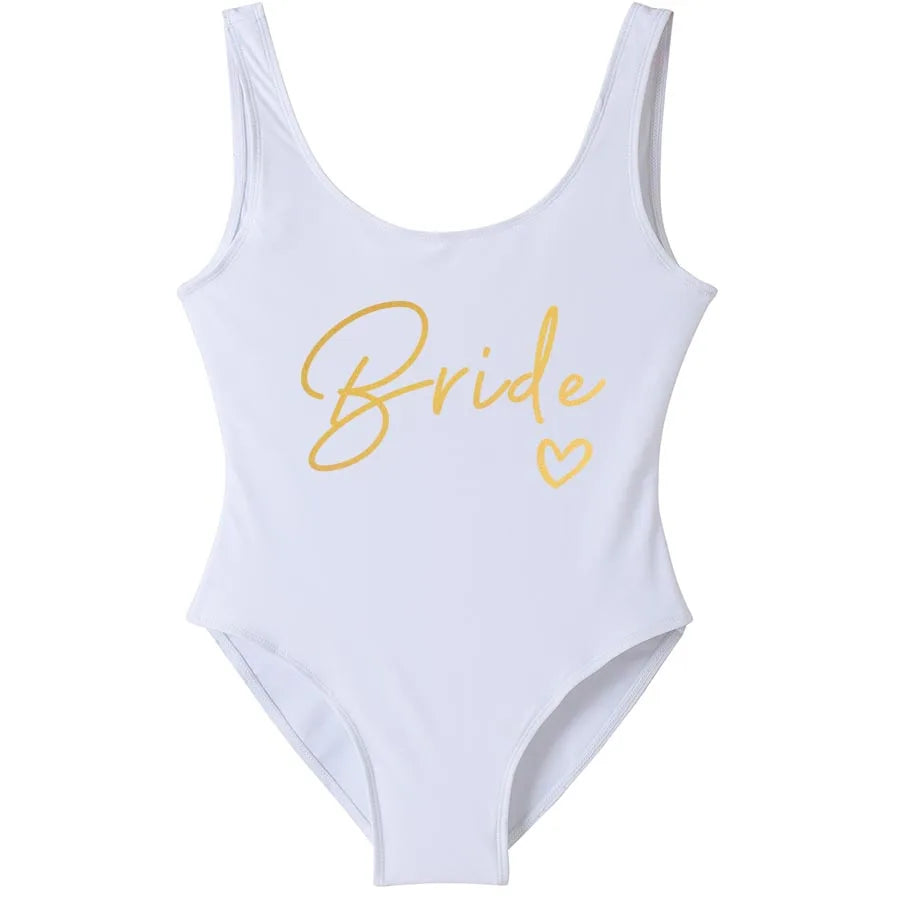 Team Bride One-Piece Swimsuit