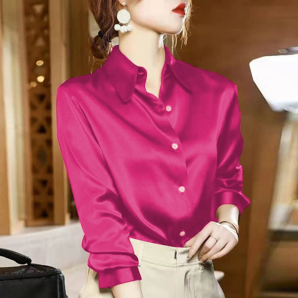 Women's Collared Long Sleeve Shirt