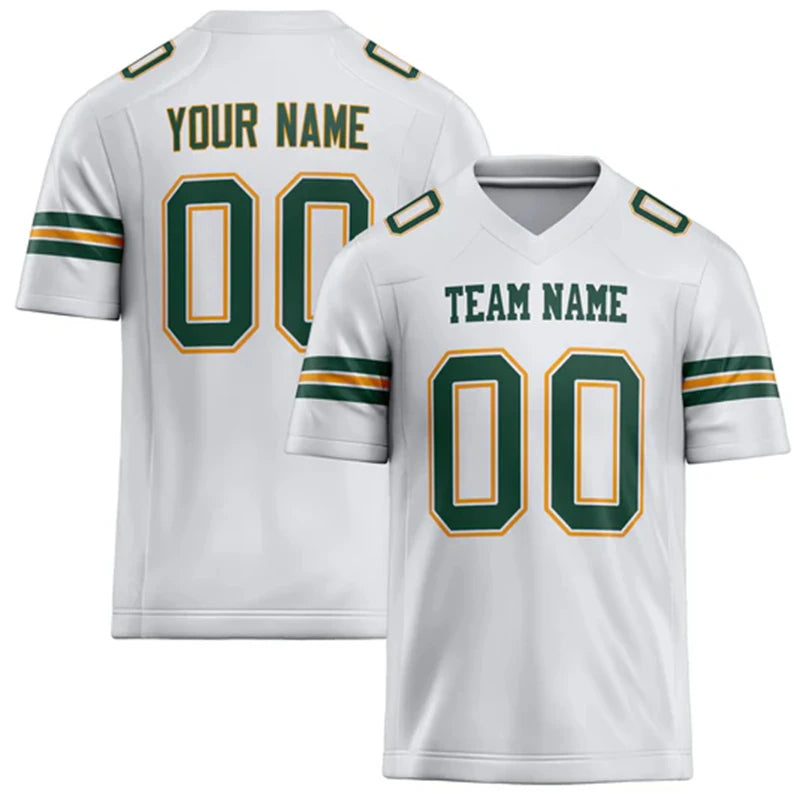 Rugby Graphic Short Sleeve Sports Jersey with Number Print