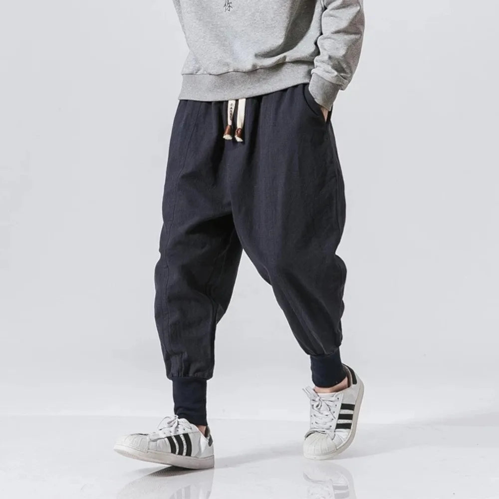 Men's Elastic Waist Casual Pants For Everyday Wear