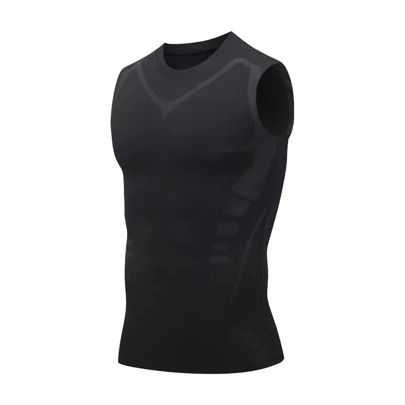 Fitted Crew Neck Short Sleeve Compression T Shirt